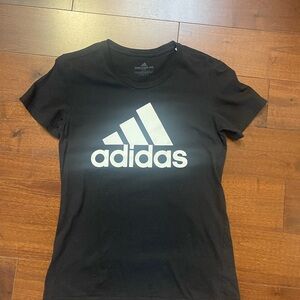 Womens Black Adidas Tee size S/P